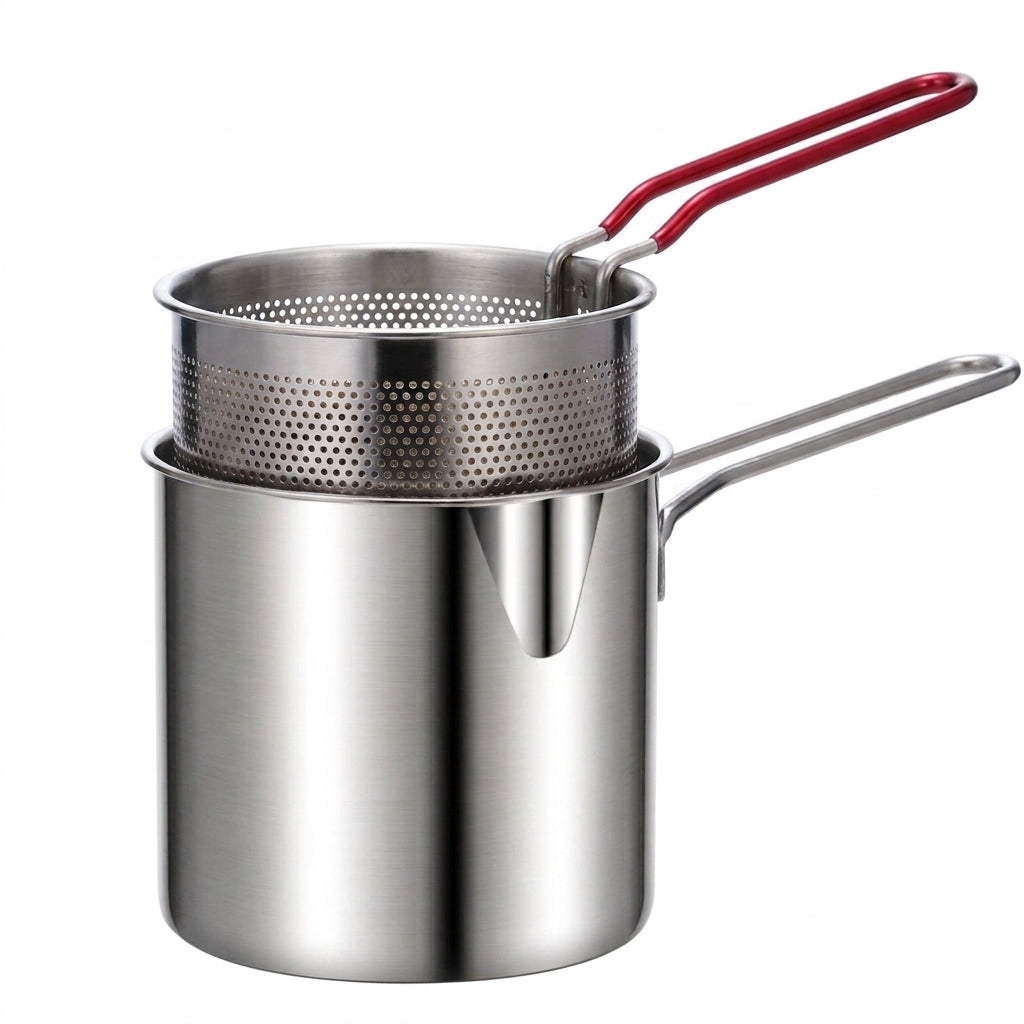 Mini Olla Freidora Con Cesta Coladora