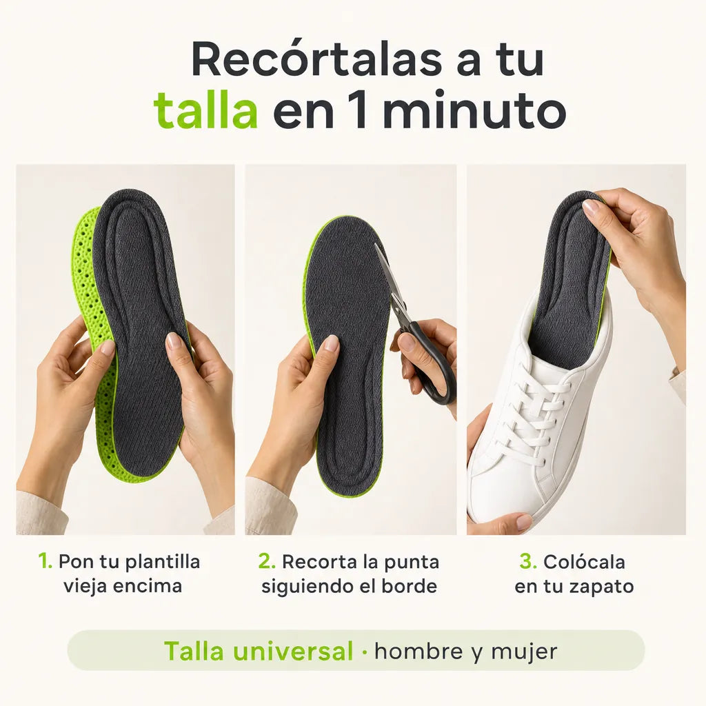 Cómo recortar las plantillas a tu talla paso a paso
