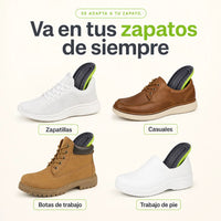 Sirven en zapatillas, casuales, botas y zapatos de trabajo